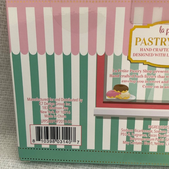 NEW La Petite Pastry Shop Ice Cream Trio Ice Pop Trio Bath Fizzies Two Boxes - Picture 10 of 12